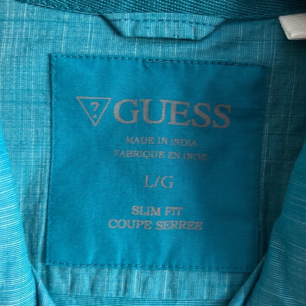 Guess, Short Sleeve Button-Down L - image 5
